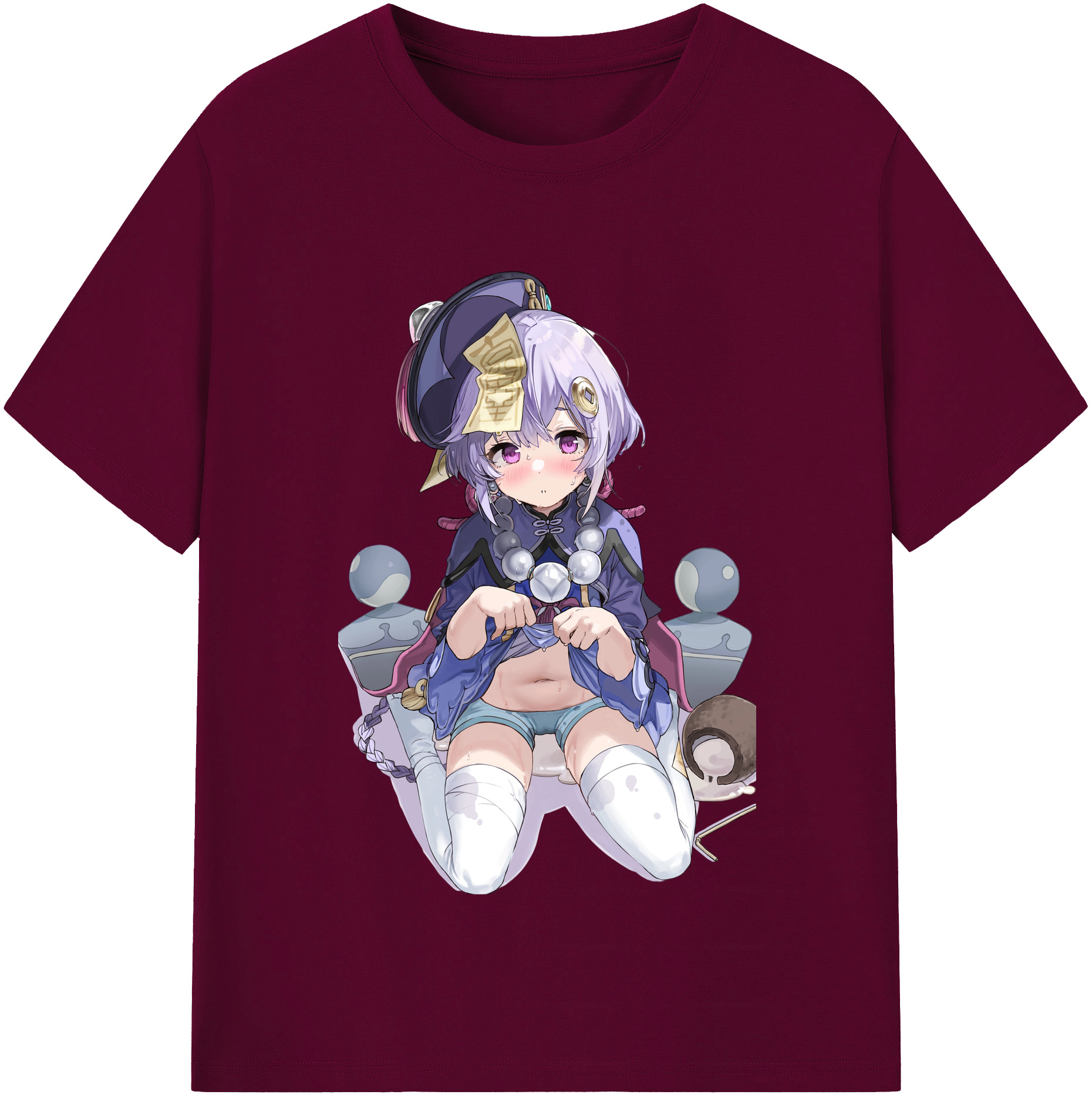 げんし神 七七 なな  genshin Nana レディースカジュアルプリントTシャツ（綿100％）